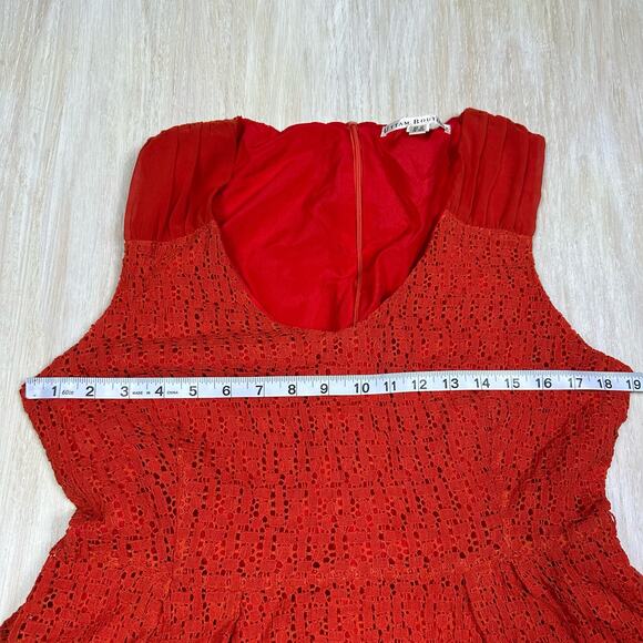 Uttam Boutique Eyelet Lace Sleeveless Mini Casual Everyday Summer Dress 10/12 - Picture 15 of 16